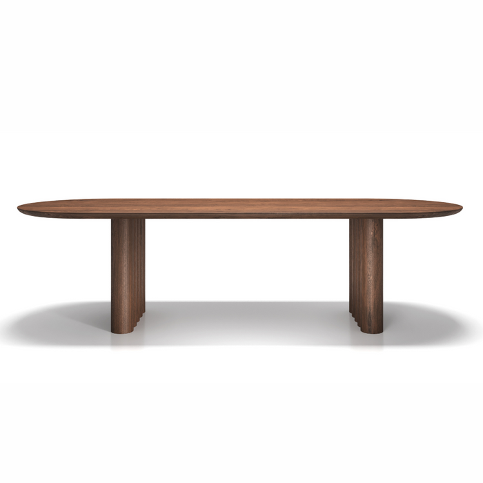 Plush Oval Dining Table