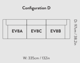 Develius Mellow Modular Sofa EV8